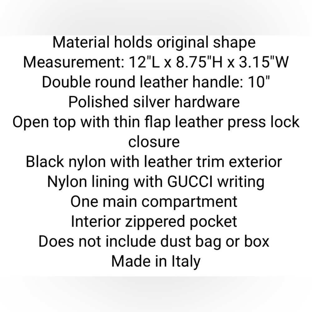 Gucci Black Canvas Jackie Small Tote with Silver Accents - Picture 2 of 13